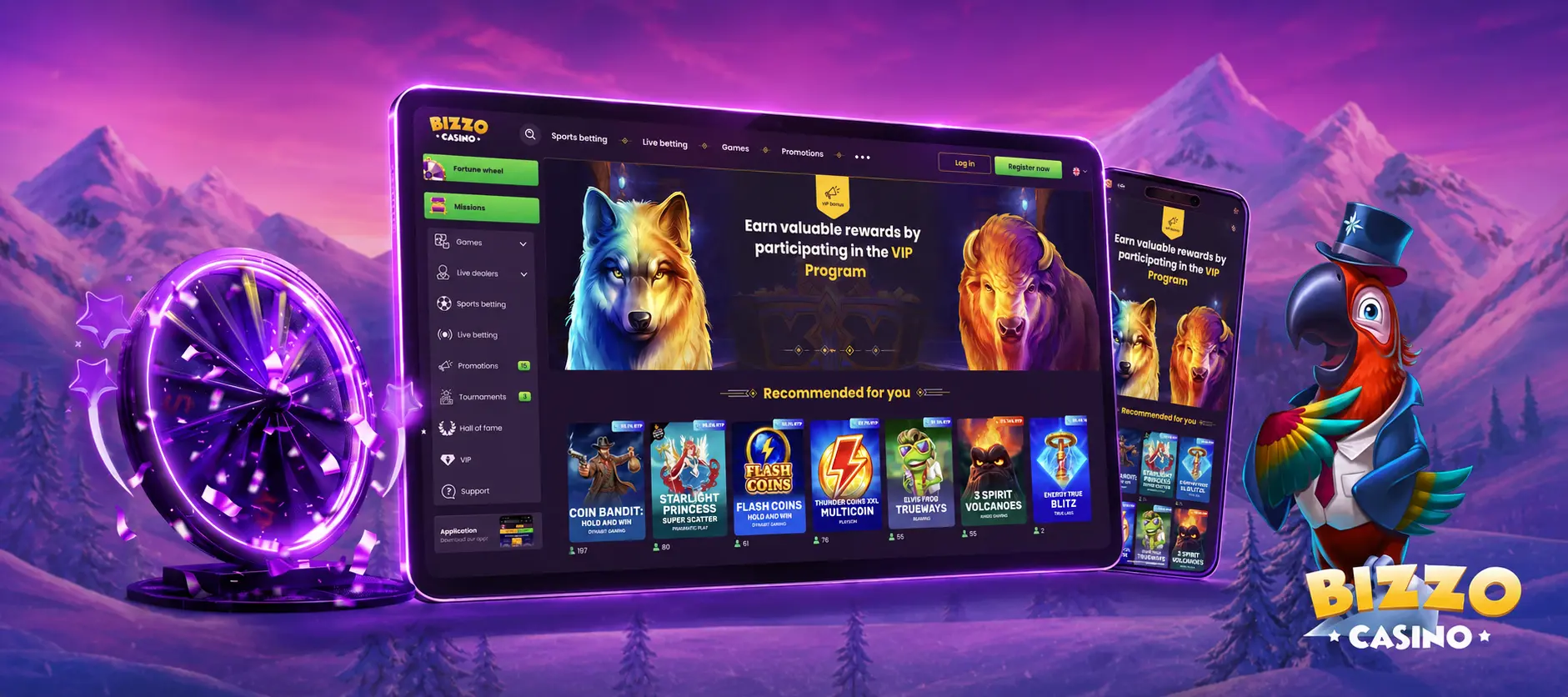 Kako delujejo posodobitve aplikacije Bizzo Casino