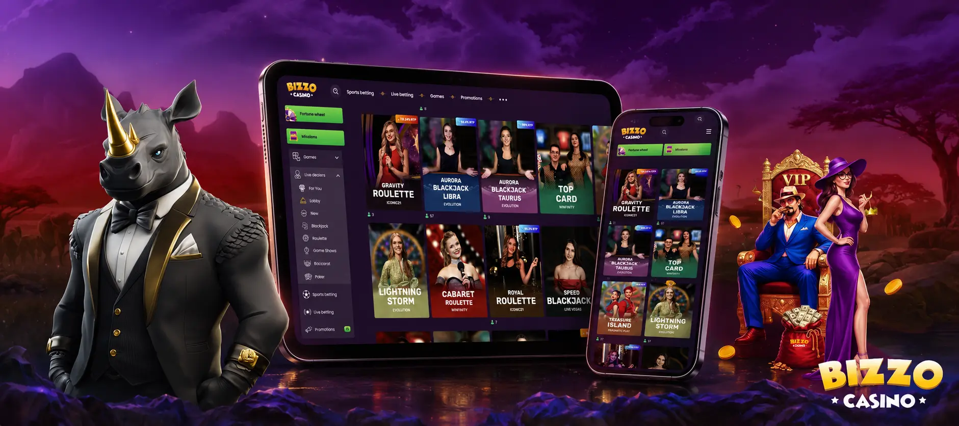 Mobilno igranje prek Bizzo Casino