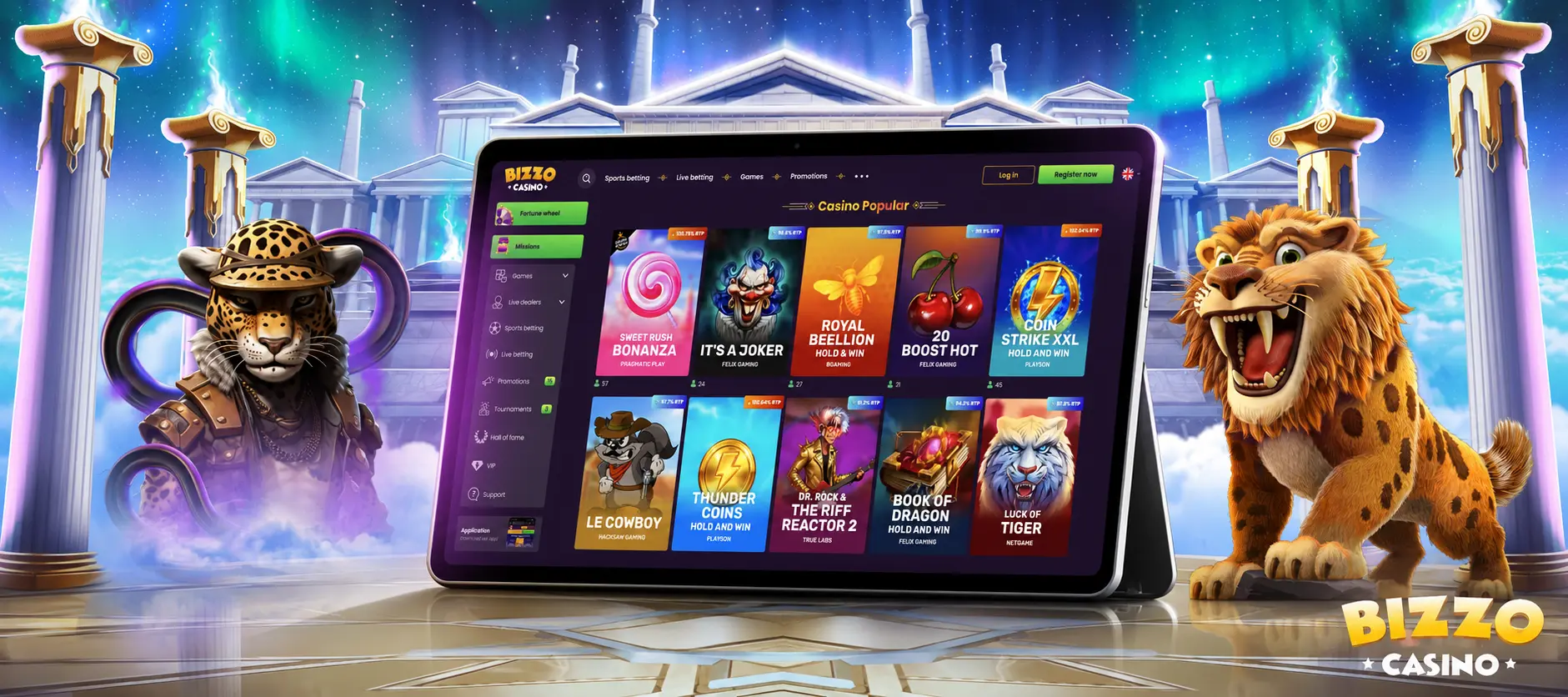 Izbor iger v Bizzo Casino